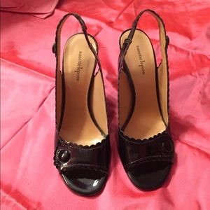 Patent leather Slingbacks